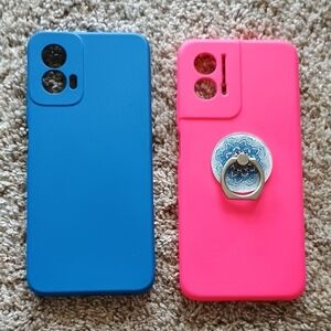Blue and Pink Phone Cases with Stand